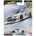 Hot Wheels Aero Styles LB Kaido Works Nissan R32 Skyline GT-R Car Culture 1:64 Scale Die-Cast Car 1/5 (White)