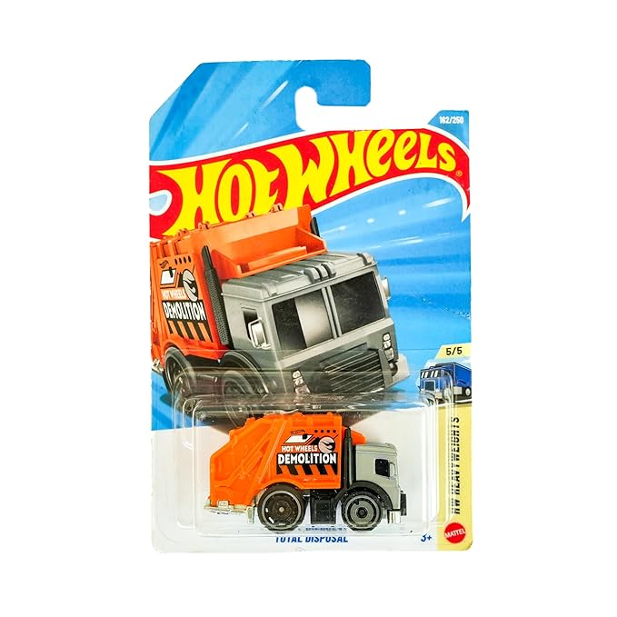 Hot Wheels® Treasure Hunt Collectors Die Cast Model Worldwide Basic Car HW Total Disposal Toy Car for Kids 5/5, 162/250