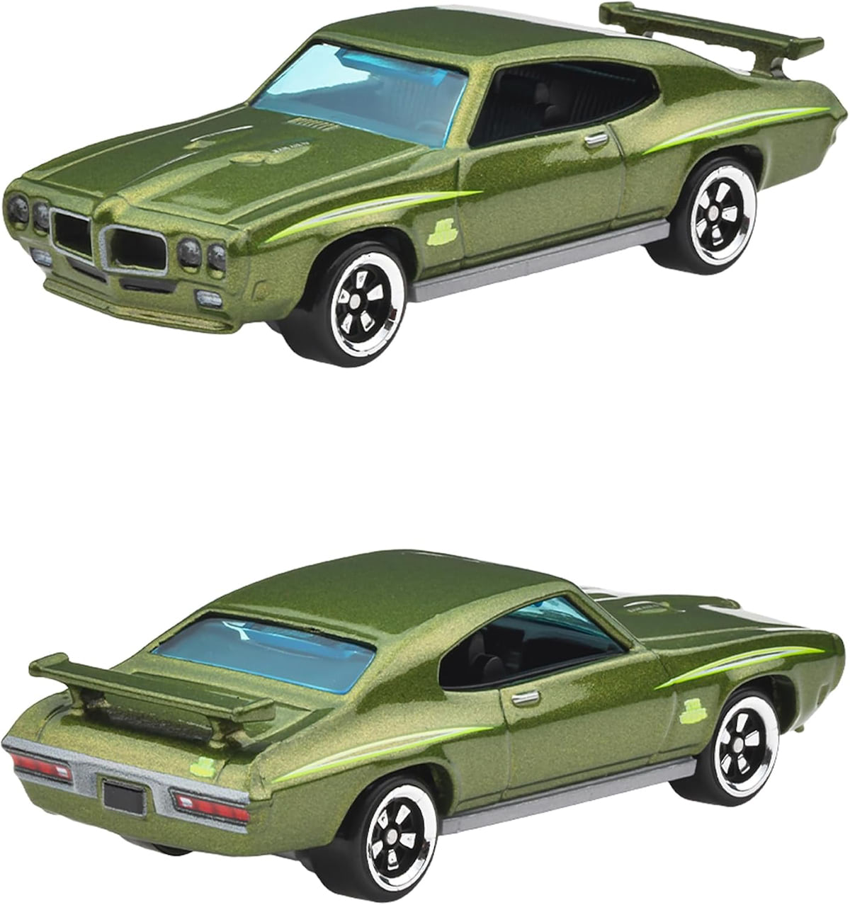 Hot Wheels Silver Series '70 Pontiac GTO Judge [Green] 4/5, 1:64 Scale Diecast Toy Vehicle