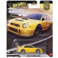 Hot Wheels Premium Thrill Climbers Collectible Toy Car, 1:64 Scale Die-Cast Subaru Impreza WRX
