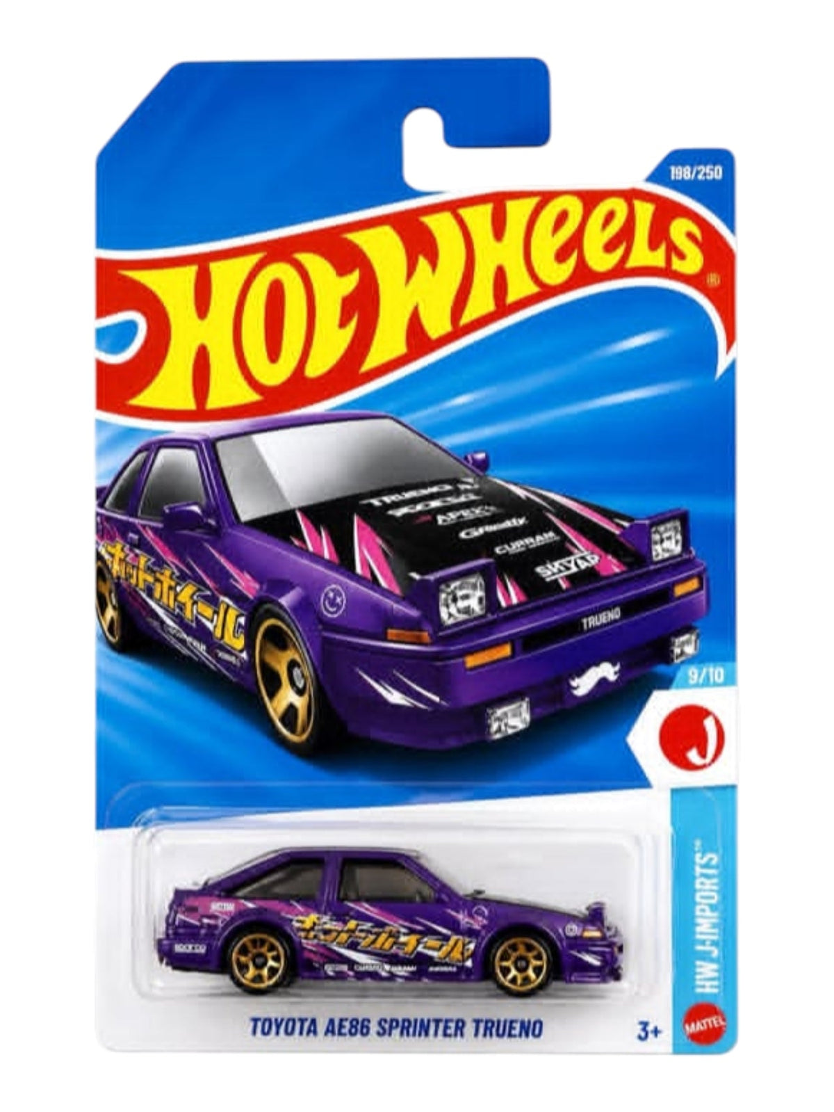 Hot Wheels Mainline "Toyota AE86 Sprinter Trueno"  Mainline 1:64 Scale