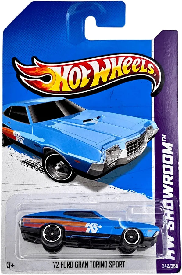 Hot Wheels- '72 Ford Gran Torino Sport - 2013 *Card Variation*